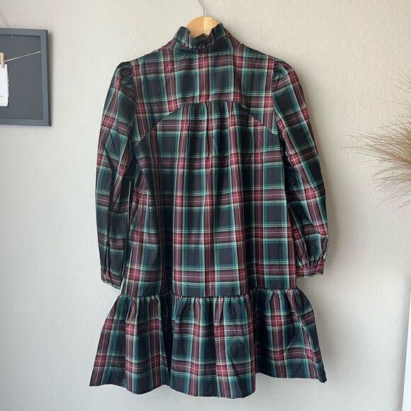 NEW Tuckernuck Highland Tartan Plaid Palmerston Flounce Mini Dress Size Small - Picture 6 of 9